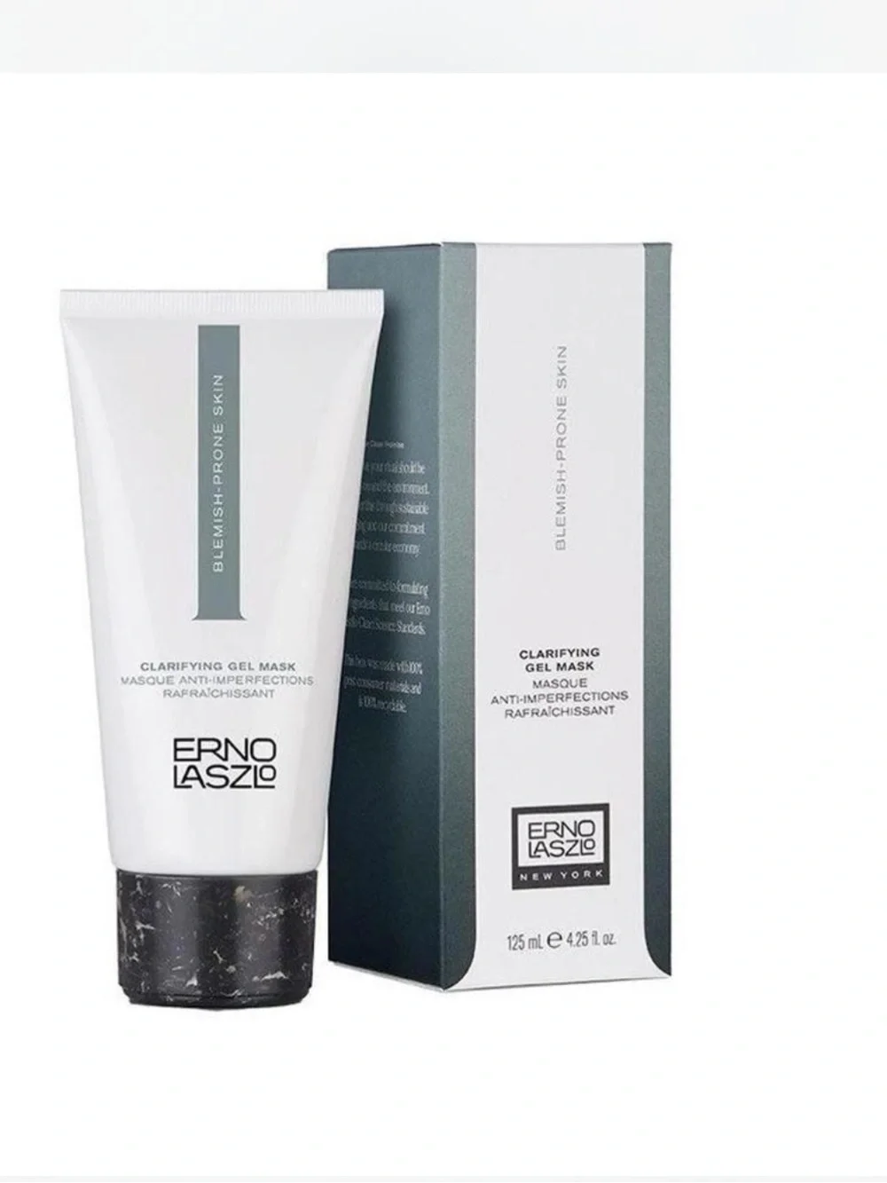 Erno Laszlo Men Clarifying Gel Mask – White and Dark Gray Accents